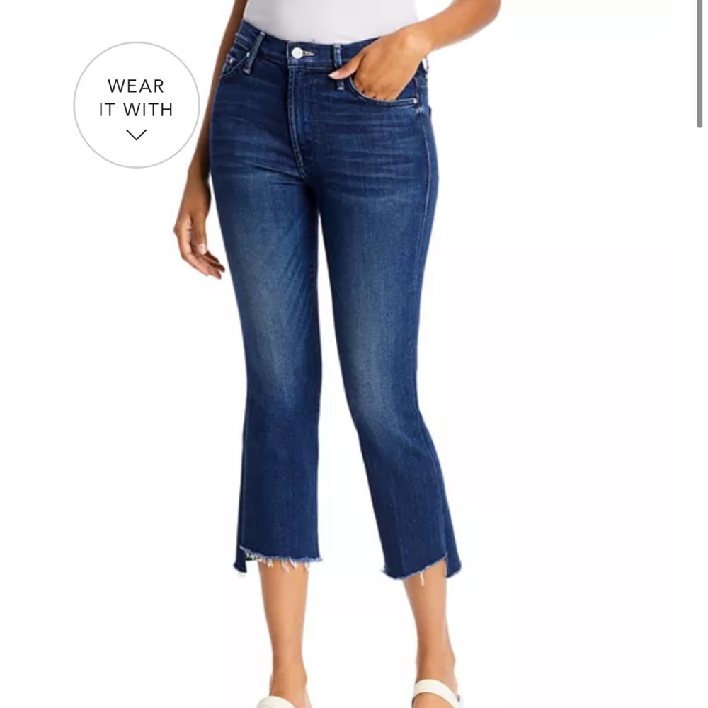 MOTHER High-Rise Cropped Jeans